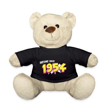 69e anniversaire rétro dans le style Pop Art Comic Book - Nounours - noir - Devant
