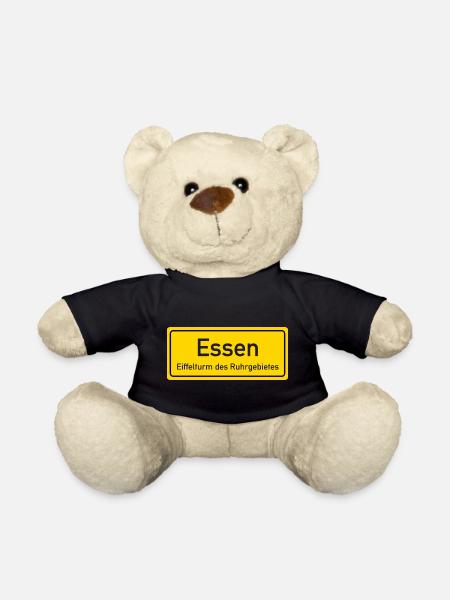 Essen place name germany - Teddy Bear - black