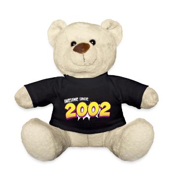 Retro 21st birthday in Pop Art Comic Book Style - Teddy Bear - black - Front