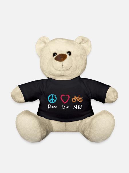 Peace Love MTB - Teddy - Schwarz