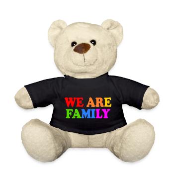 We are family - Nounours - noir - Devant