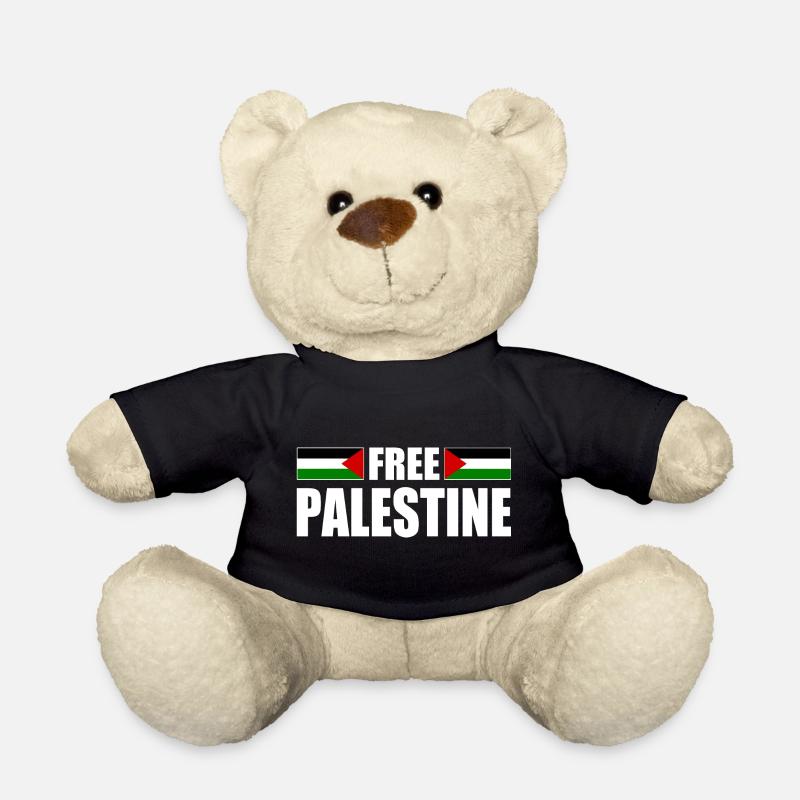 Free palestine - Nounours - noir