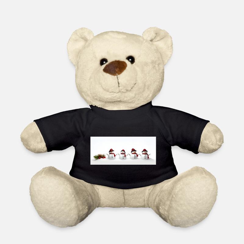 Schneemann - Teddy - Schwarz