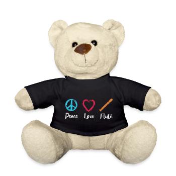 Flûte d’amour de paix - Nounours - noir - Devant