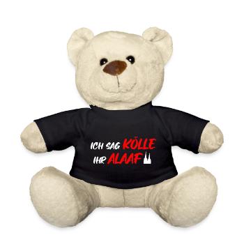 Kölle Alaaf Köln Karneval Kölsch Kölner Dom lustig - Teddy - Schwarz - Vorne