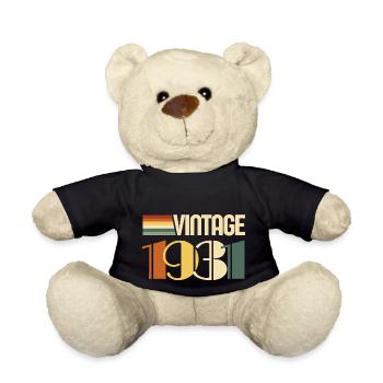 Vintage 1931-cadeau anniversaire 1931 - Nounours - noir - Devant
