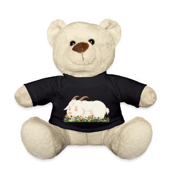 Schlafende Ziege - Teddy - Schwarz - Vorne