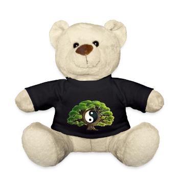Arbre zen Yin et Yang - Nounours - noir - Devant