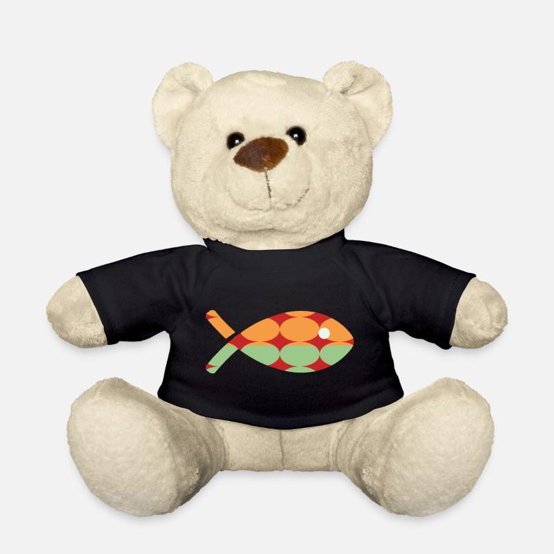 POISSON. POISSON D'AVRIL. VACANCES. ETE. HUMOUR - Nounours - noir