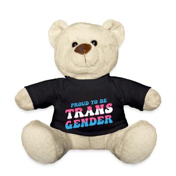 Stolz darauf, Transgender zu sein - LGBTQ Pride Transgender - Teddy - Schwarz - Vorne