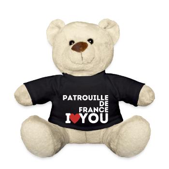 Patrouille de France Ich liebe dich - Teddy - Schwarz - Vorne