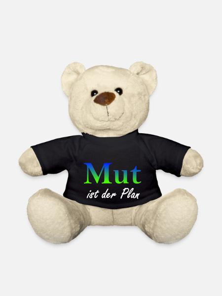 Mut ist der Plan - Teddy - Schwarz