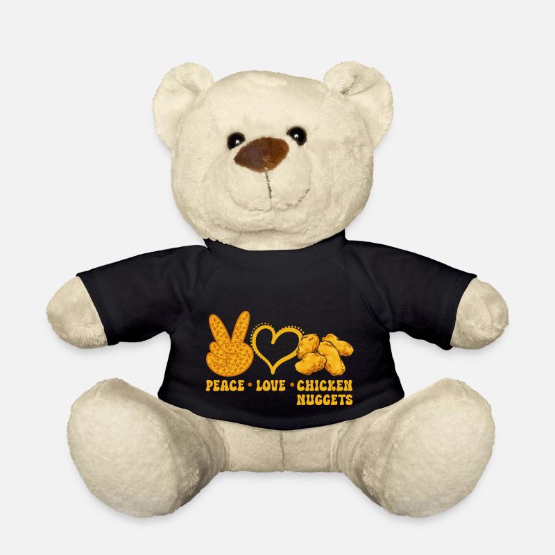 Chicken Nugget Liebhaber Chicken Nuggets - Teddy - Schwarz