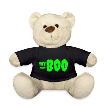 Vibrant Green Growth Typography Tee - Teddy Bear - black - Front