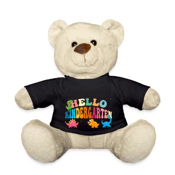 Niedliche Dinosaurier für Hallo Kindergarten Zurück zu - Teddy - Schwarz - Vorne