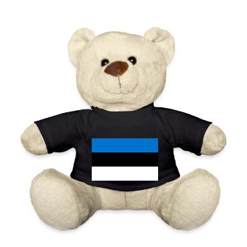 Estonia - Teddy Bear - black - Front
