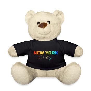New York City Rainbow - Teddy - Schwarz - Vorne