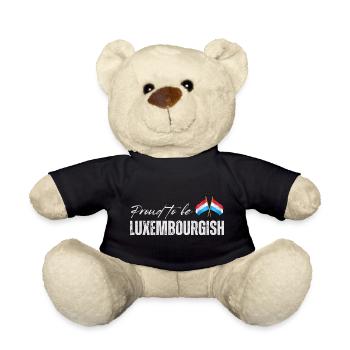 Luxemburger stolz, ich liebe Luxemburg - Teddy - Schwarz - Vorne