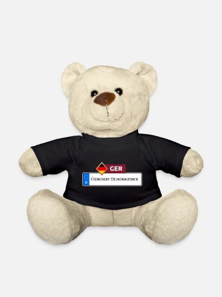 Secured Democratic 2.0 | Gift - Teddy Bear - black