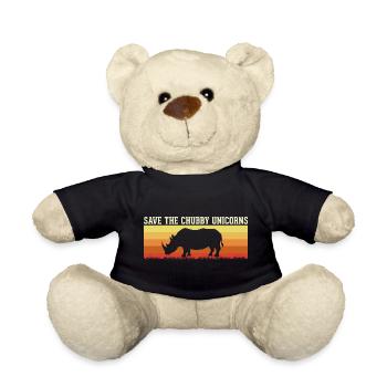 Save the Chubby Unicorn animals  - Teddy - Schwarz - Vorne