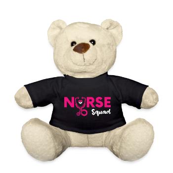 Funny Nurse Gifts Nursing Outfits - Teddy Bear - black - Front