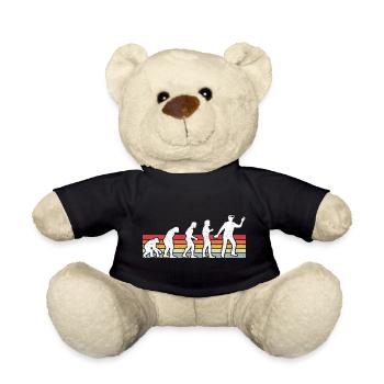 Gamer Game Video Game Blueberry Vintage Gaming - Teddy Bear - black - Front
