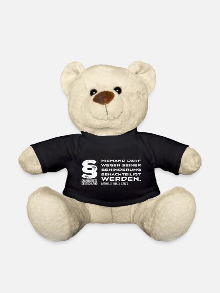 Antidiskriminierung Botschaft - Teddy - Schwarz