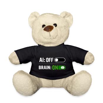 AI OFF - Teddy Bear - black - Front