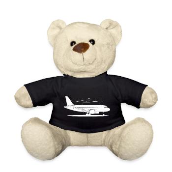 Airplane Sketch - Teddy Bear - black - Front