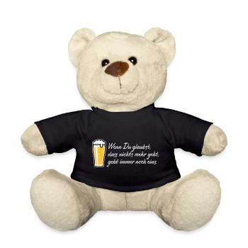 Wenn Du Glaubst, Dass Nichts Mehr Geht (Bier NEG) - Teddy - Schwarz - Vorne