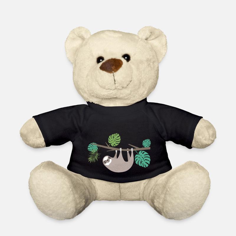 Faultier Illustration - Teddy - Schwarz