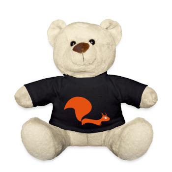 squirrel - Teddy Bear - black - Front
