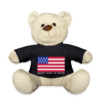 Drapeau de Bretagne Américain - Nounours - noir - Devant