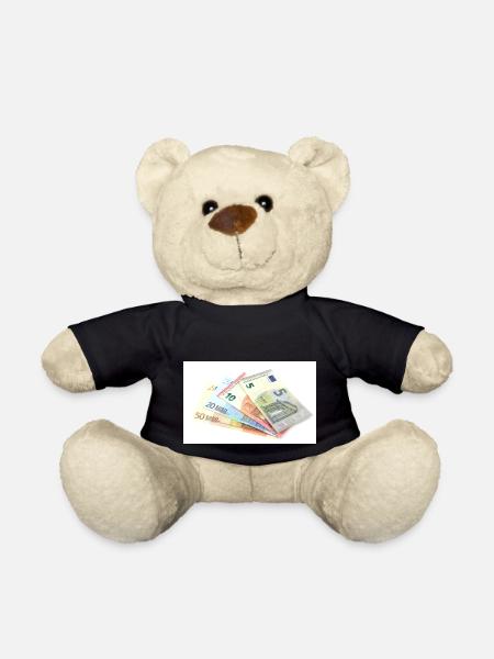 Argent. Billets en euros - Nounours - noir