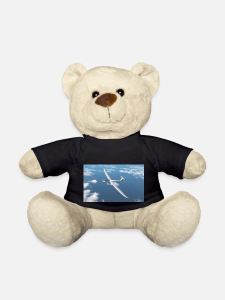 Planeur au-dessus des nuages - Nounours - noir