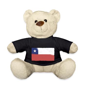 Flagge von Chile Südamerika Chilenen Chilene Santa - Teddy - Schwarz - Vorne
