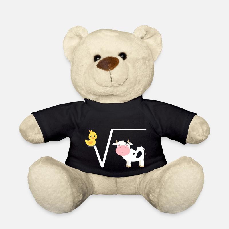 Ente Wurzel aus Kuh, N-te Wurzel aus Q, Mathe Witz - Teddy - Schwarz