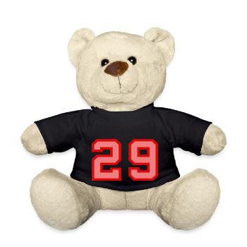 Cool Retro Retrostyle Numéro de maillot numéro de dos - Nounours - noir - Devant