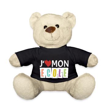 J aime mon école - Nounours - noir - Devant