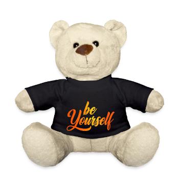 soyez vous-même - Nounours - noir - Devant