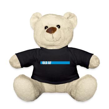 old AF Text Logo - Teddy - Schwarz - Vorne