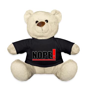 NOPE! - Teddy - Schwarz - Vorne