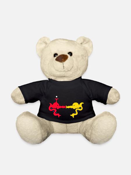 The kiss under the sea - Teddy Bear - black