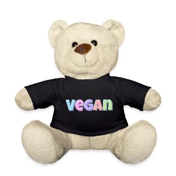 Veganes Pastell - Teddy - Schwarz - Vorne