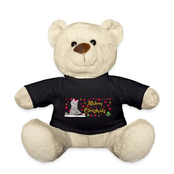 Emblématique Wolf Christmas, MÄHrry Christmähs Stern - Nounours - noir - Devant