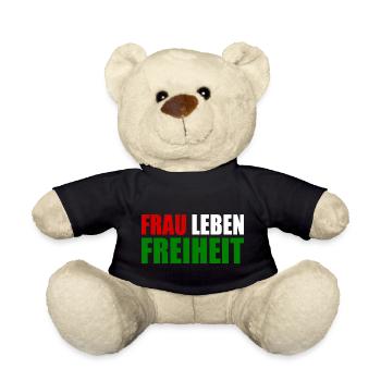 Frau leben freiheit - Teddy - Schwarz - Vorne