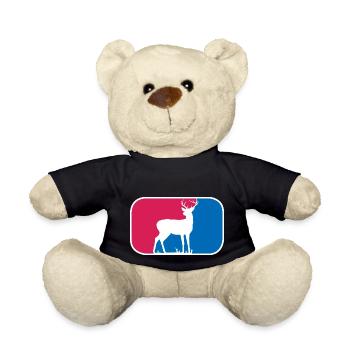 Jäger Jagd Lustig Wild Hirsch Reh Jagd Geschenk - Teddy - Schwarz - Vorne