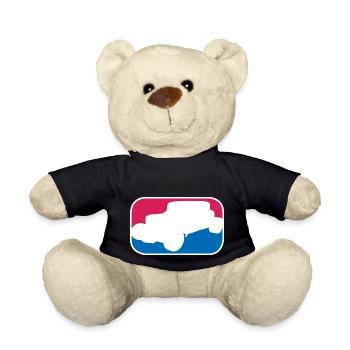 Hotrod Hot Rod V8 Tuning custom lustiges Geschenk - Teddy - Schwarz - Vorne