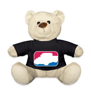 Hotrod Hot Rod V8 Tuning Auto lustiges Geschenk - Teddy - Schwarz - Vorne