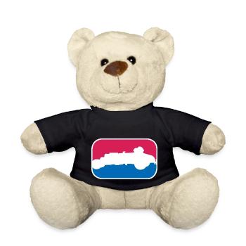 Hotrod Hot Rod V8 Tuning US vintage car Geschenk - Teddy - Schwarz - Vorne